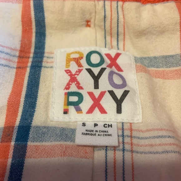 ROXY orange trench style coat. Size small. - Picture 6 of 7